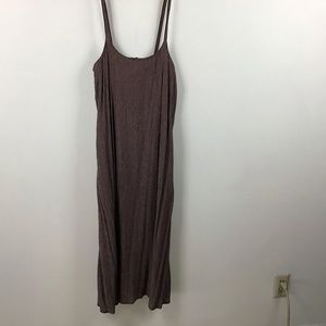 Maxi, made in USA, Brn, Stripe Dress, NWOT.